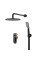 Вбудована душова система Koer KB-62028-05 2 функції (Колір чорний) (KR6009)