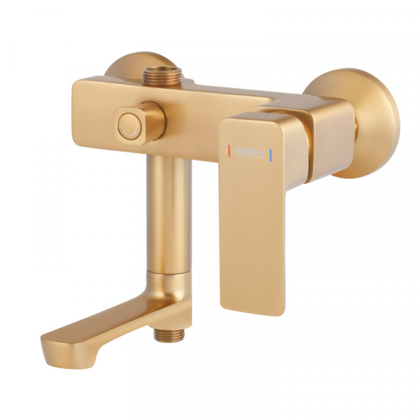 Душова колона зі змішувачем HAIBA KUBUS 009-J BRUSHED GOLD (Колір матове золото) (HB9627)