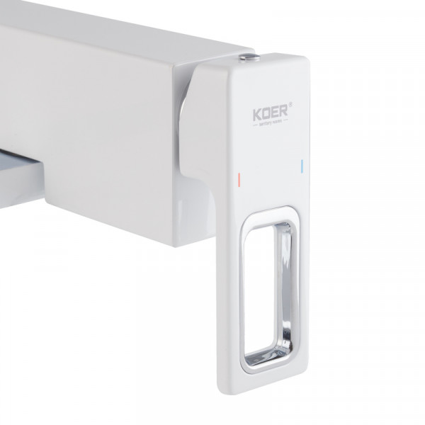 Душова колона зі змішувачем KOER KB-56009-04, 3 функціі (Колір хром+білий) (KR5987)