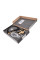 Змішувач для кухні MIXXUS PREMIUM SENNA 021 BRUSHED GOLD REFL.BLACK з виходом для питної води (Колір матове золото+силік. вилив чорний) (MP6722)