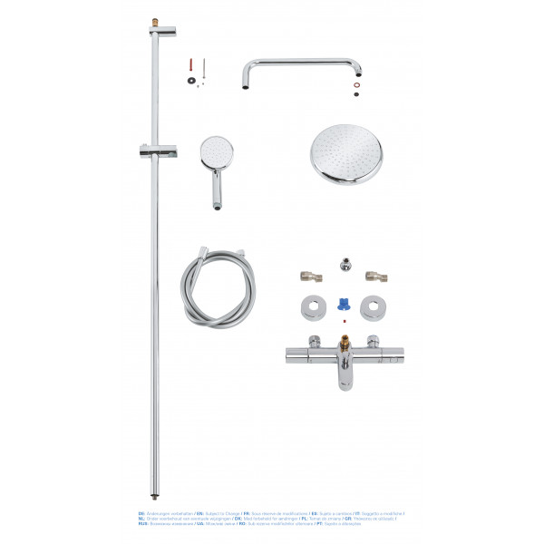 Душова система з термостатом для душа Grohe New Tempesta Cosmop. System (26223001)