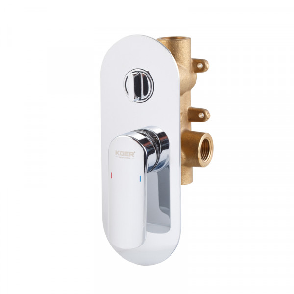 Вбудована душова система Koer KB-62028-01 2 функції (Колір хром) (KR6008)