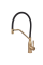 Змішувач для кухні MIXXUS PREMIUM GRAVITY 017 NUT BRUSHED GOLD REFL.BLACK (Колір матове золото+силік. вилив чорний) (MI8410)