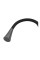 Змішувач для кухні MIXXUS ETNA 014-T NUT GRAPHITE REFL.BLACK (Колір графіт+силіконовий вилив чорний) (MI8422)