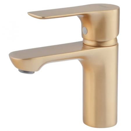 Змішувач для умивальника HAIBA MILANO 001 BRUSHED GOLD (Колір матове золото) (HB9619)