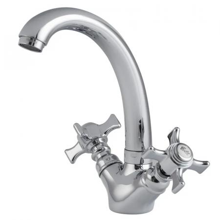 Змішувач для умивальника HAIBA ZEUS 272 NUT (Колір хром) (HB0432)