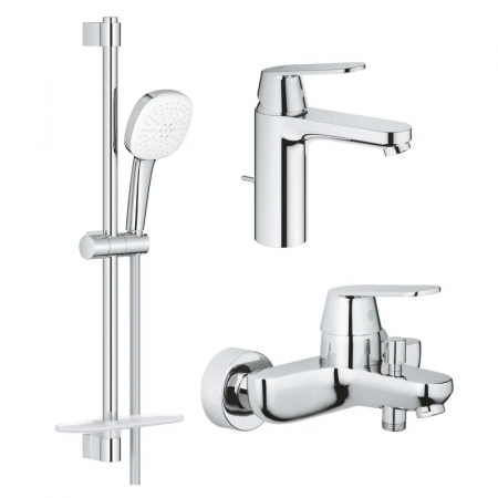 Набiр змiшувачiв 3 в 1 для ванни Grohe Eurosmart Cosmopolitan (UA126112M3)