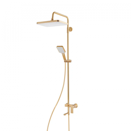 Душова колона зі змішувачем HAIBA KUBUS 009-J BRUSHED GOLD (Колір матове золото) (HB9627)