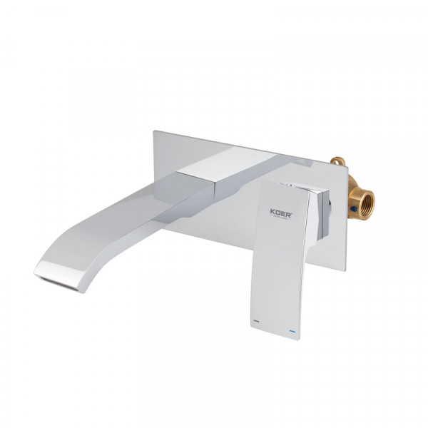 Змішувач для умивальника Koer KB-16007-01 вбудований (Колір хром) (KR3450)