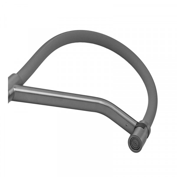 Змішувач для кухні MIXXUS PREMIUM GRAVITY 017 NUT GRAPHITE REFL.GRAY (Колір графіт+силік. вилив сірий) (MI8409)