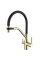 Змішувач для кухні MixxusPremium Gravity 021 BRUSHED GOLD REFL.BLACK (MI6981)