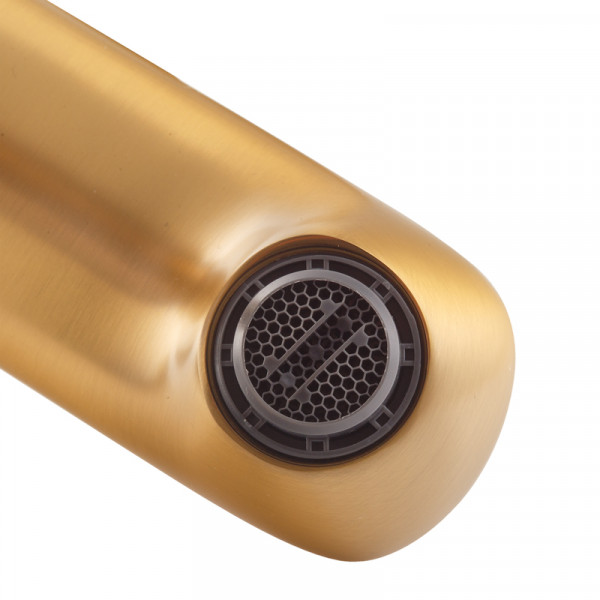 Змішувач для умивальника HAIBA MILANO 001 BRUSHED GOLD (Колір матове золото) (HB9619)