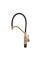 Змішувач для кухні MIXXUS PREMIUM GRAVITY 017 NUT BRUSHED GOLD REFL.BLACK (Колір матове золото+силік. вилив чорний) (MI8410)