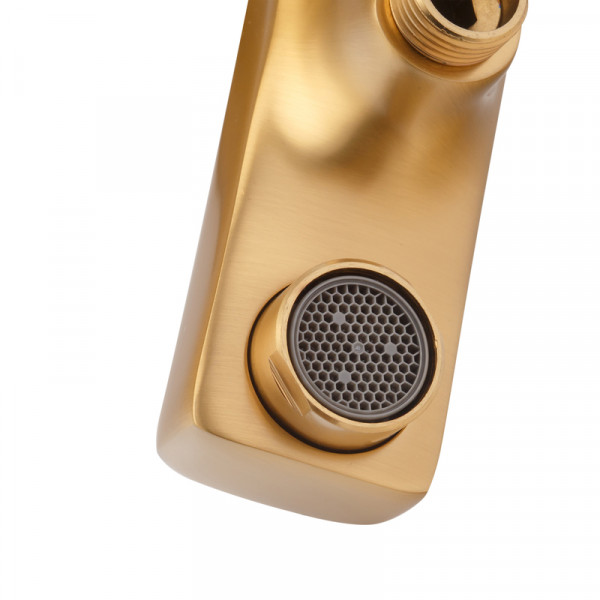 Змішувач для ванни HAIBA KUBUS 009 EURO BRUSHED GOLD (Колір матове золото) (HB9628)
