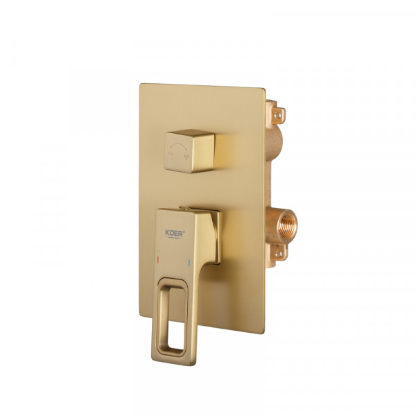 Душова система вбудована KOER KB-66009-12 3 функціі (Колір матове золото) (KR5992)