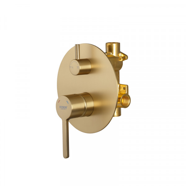Вбудована душова система Koer KB-66029-12 3 функції (Колір матове золото) (KR5957)