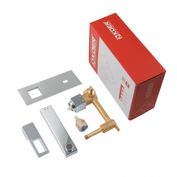 Змішувач для умивальника вбудований KOER KB-16009-01 (Колір хром) (KR5979)