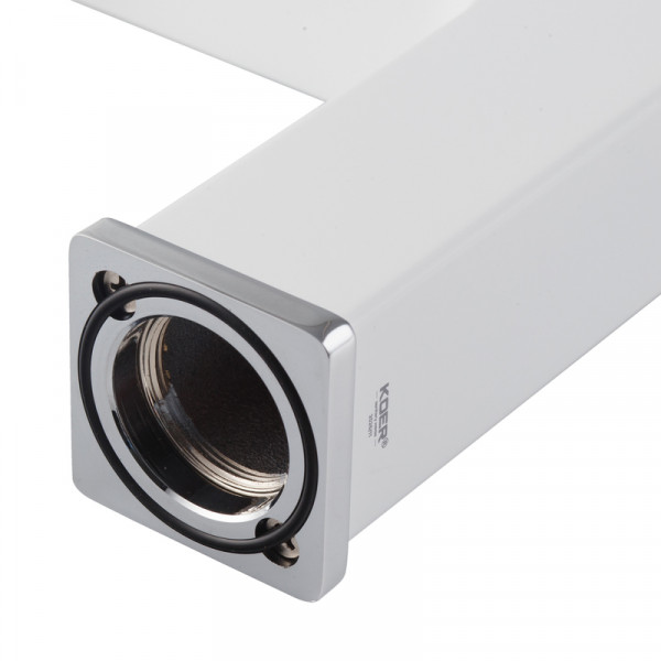 Змішувач для умивальника KOER KB-10009-04 (Колір хром+білий) (KR5975)