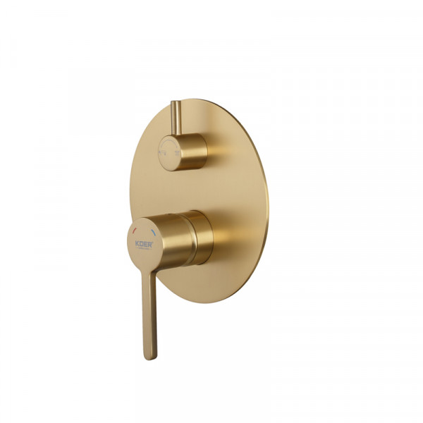 Вбудована душова система Koer KB-66029-12 3 функції (Колір матове золото) (KR5957)