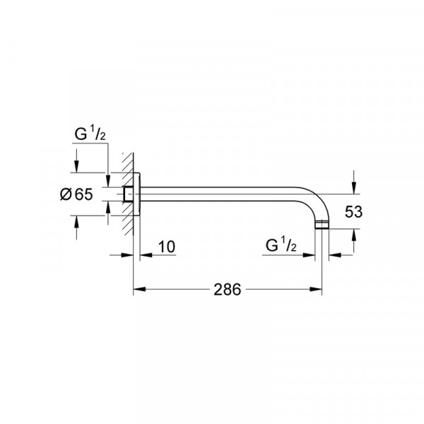 Прихована душова система Grohe Eurosmart New Tempesta 200 (UA25183003)