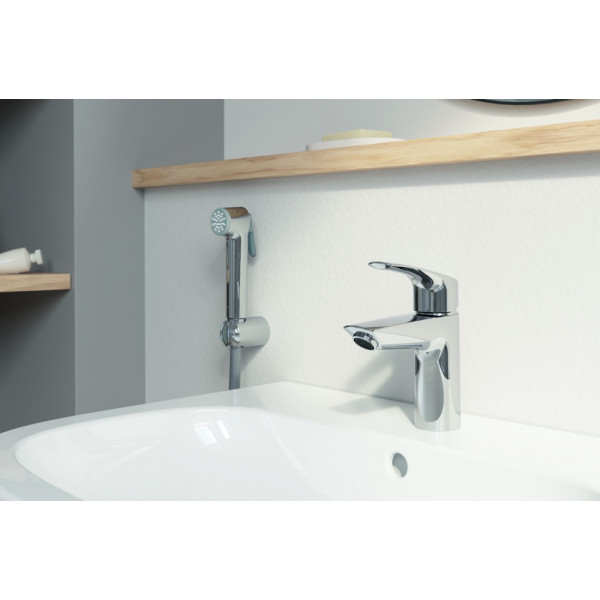 Змішувач для раковини з гігієнічним душем Grohe Eurosmart New (23124003)