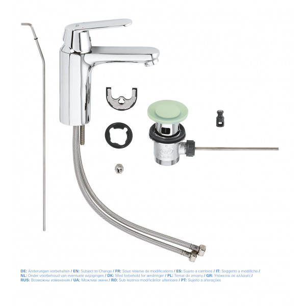 Змішувач для раковини M-розміру Grohe Eurosmart Cosmopolitan (23325000)