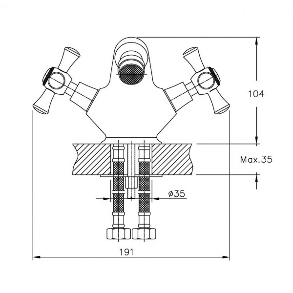 Змішувач для біде Haiba Smes 162 (HB0371)