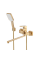 Змішувач для ванни Haiba GAUDI 006 EURO BRUSHED GOLD (HB9598)