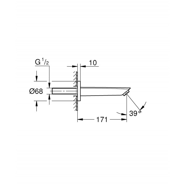 Вилив для ванни Grohe Eurosmart (134482433)