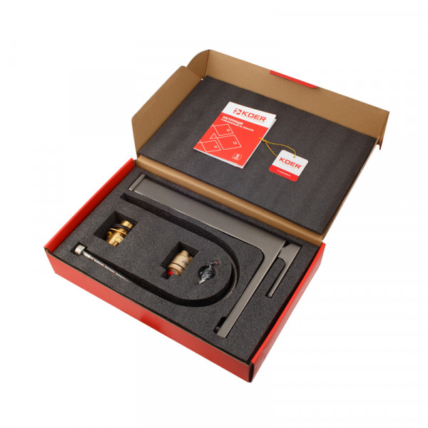 Змішувач для умивальника високий KOER KB-11009-07 (Колір графіт) (KR5978)