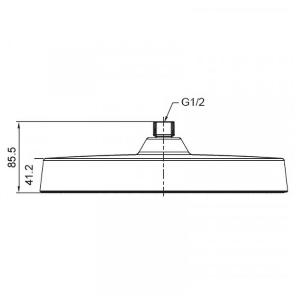 Лійка для душу стельова Koer KP-0403-05-OH 300мм (KR4994)