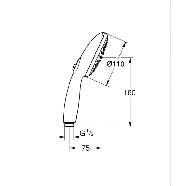 Ручний душ Grohe Tempesta 110 2 режими (26161003)