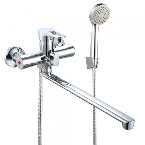 VRL710-01 ванна одноваж. довгий поворот. вилив сплав Ø35 (хром) {10/1}