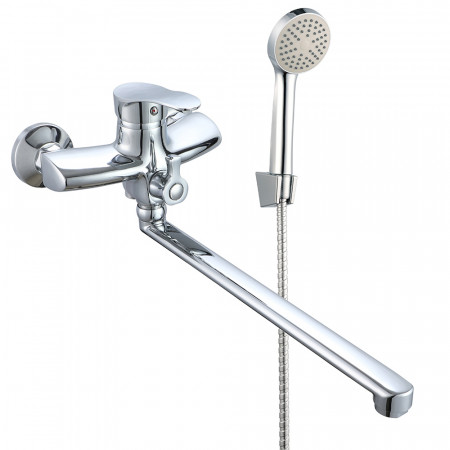 VRL713-04 ванна одноваж. довгий поворот. вилив сплав Ø35 (хром) {10/1}