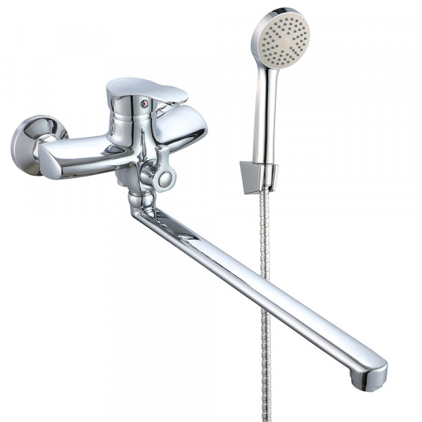 VRL713-04 ванна одноваж. довгий поворот. вилив сплав Ø35 (хром) {10/1}