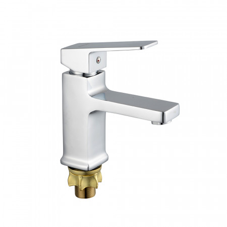 VRL116-08 умивальник одноваж. лит. вилив сплав гайка Ø35 (хром) {10/1}