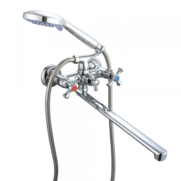 VRL720-12 ванна двовент. довгий поворот. вилив сплав (хром) {10/1}