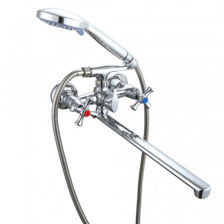 VRL722-12 ванна двовент. довгий поворот. вилив сплав (хром) {10/1}