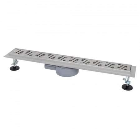 IT03-FT11/700 ITAL Душовий трап 700 мм,  поворот. 360, комбін.затвор, Brushed nickel (блістер) {5/1}