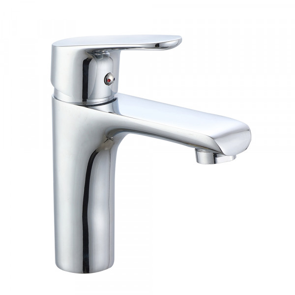 VRL120-11 умивальник одноваж. лит. вилив сплав гайка Ø35 (хром) {10/1}