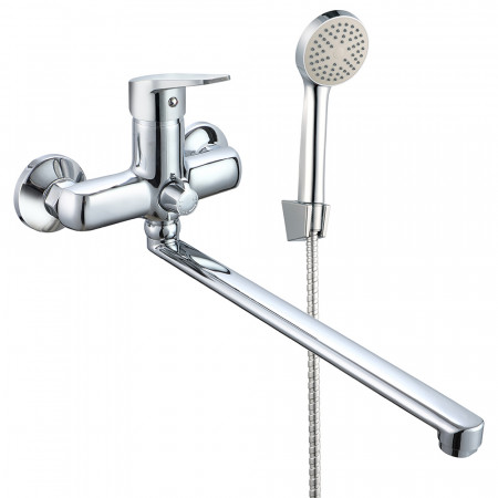 VRL711-02 ванна одноваж. довгий поворот. вилив сплав Ø35 (хром) {10/1}