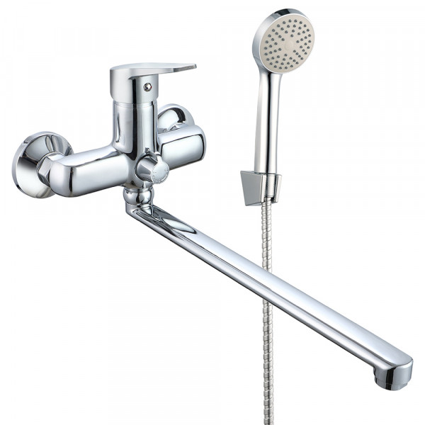 VRL711-02 ванна одноваж. довгий поворот. вилив сплав Ø35 (хром) {10/1}