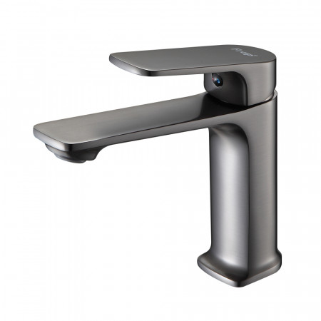 F1086-9 умивальник одноваж. литий вилив лат. корпус гайка Ø35 (гангрей) {10/1}