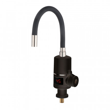 Проточник SDR-G05T-Black кухня поворотний гнучкий вилив (3,0 кВт + датчик темп.) {12/1}