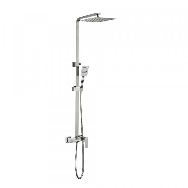 PRO16A-02 душова система 3х функц. одноваж. нерж. сталь Ø35 (brushed nickel) {6/1}