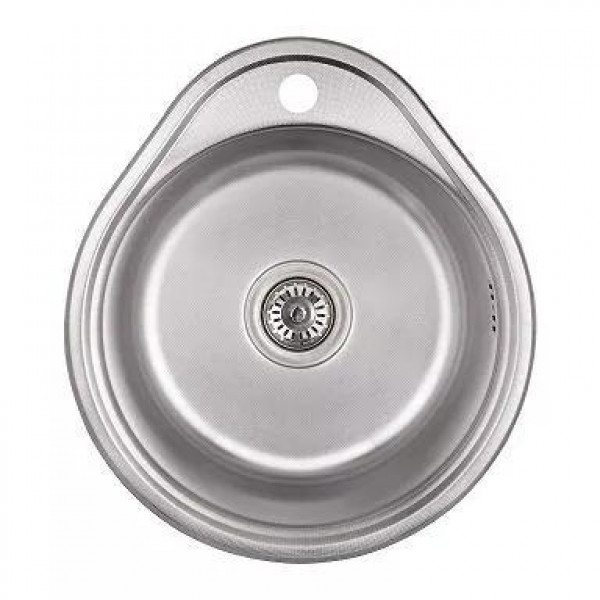Кухонна мийка WEZER 4843(08) Satin 480x430x180 мм + сифон