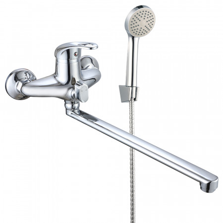 VRL723-13 ванна одноваж. довгий поворот. вилив сплав Ø40 (хром) {10/1}