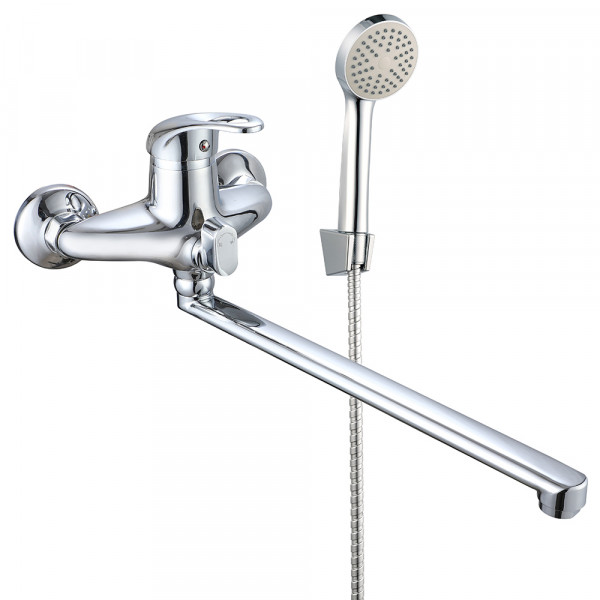 VRL723-13 ванна одноваж. довгий поворот. вилив сплав Ø40 (хром) {10/1}