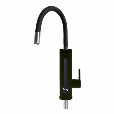 Проточник SDR-G18TR-Black багатор. термозапобіж. гнучкий вил.  (3,3 кВт + датчик темп.) {10/1}