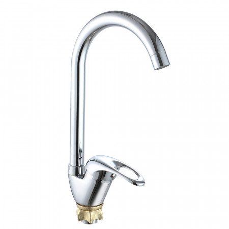 VRL422-13 кухня одноваж. поворот. вилив сплав гайка Ø40 (хром) {10/1}